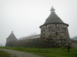 Spaso- Preobrazhensky Solovetsky monastery at Solovki islands in White sea, Russia