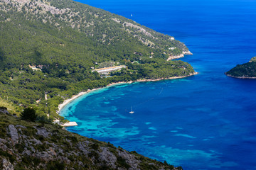 Fototapeta premium Playa de Formentor - beautiful coast and beach of Mallorca - Spain, Europe