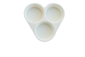 Form for baking scrambled eggs in the shape of a heart