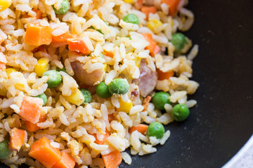 Close-up fried rice