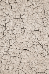 Dry cracked soil abstract texture background drought climate cha