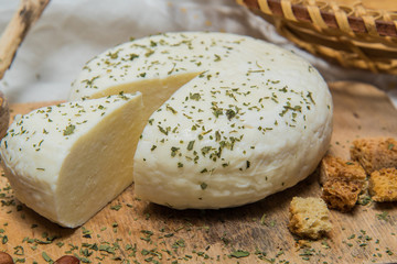 Traditional Russian Adygei cheese