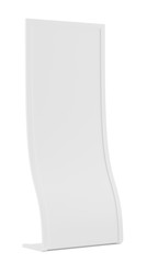 Pop up display on white background. 3d rendering.