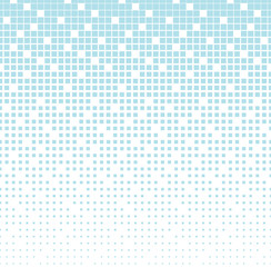 Abstract geometric blue gradient square halftone pattern