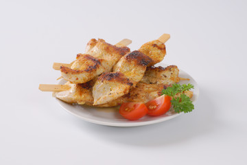 grilled chicken skewers