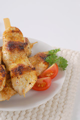 grilled chicken skewers