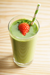 fresh green smoothie.