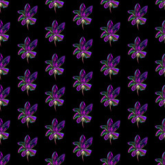 modern flowers background isolated