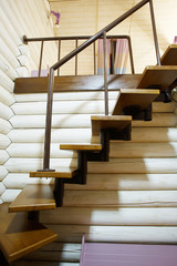 stairs in the wooden house