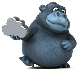 Fun gorilla - 3D Illustration