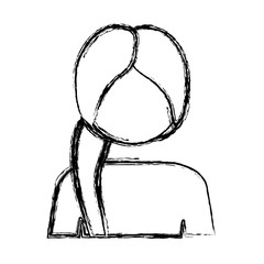 contour people face icon image, vector illustration design