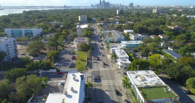 Aerial timelapse video of MiMo Miami 4k