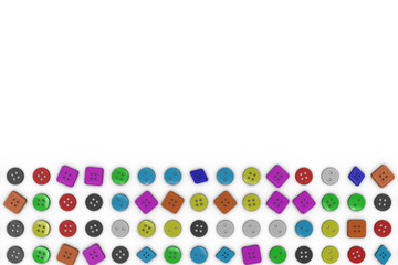 Colorful background made from sewing buttons