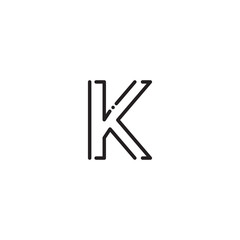Thin vector font.
