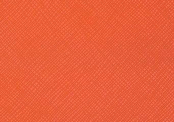 Orange color artificial leather texture