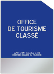 Plaque  pour les offices de tourisme classé