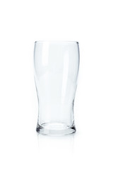 Empty glass. isolated on a white background.