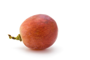Ripe grape on a white