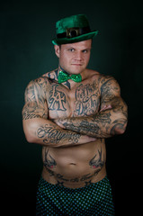 Sexy man. St.Patrick 's Day. 