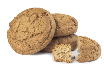 mere handful of crunchy oatmeal cookies