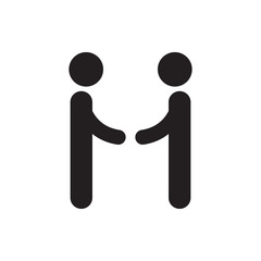 shaking hands icon.