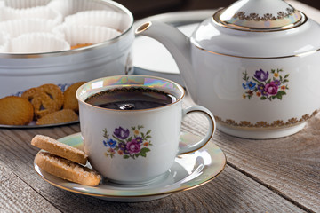 Tea with Danish butter cookies