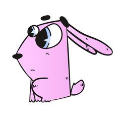cute cartoon rabbit color