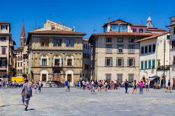 Fototapeta na wymiar Florenz, Piazza Santa Croce