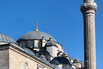 Fototapeta na wymiar The Fatih Mosque Dome Outside, Istanbul, Turkey