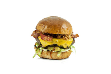 Beef burger isolated 