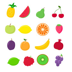 Vector fruit icons