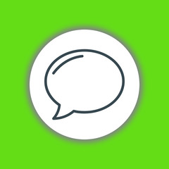 Speech bubble icon vector