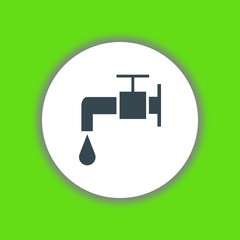Water tap icon vector