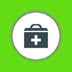 First aid box icon vector