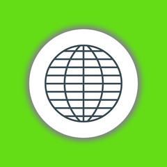 Globe icon vector