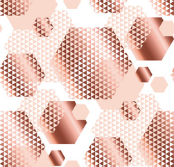Pale rose and white color elegant repeatable motif with triangle