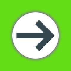 Right arrow icon vector