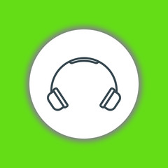 Headphones icon vector