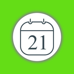 Calendar icon vector