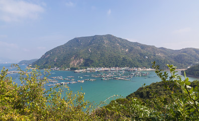 Fototapeta na wymiar Aussicht auf Sok Kwu Wan Lamma Island