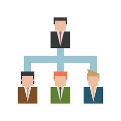 Business hierarchy related icon image, vector illustration design