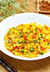 Sauteed Sweet Corn with Pine Nuts
