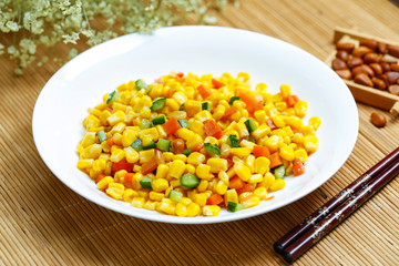 Sauteed Sweet Corn with Pine Nuts