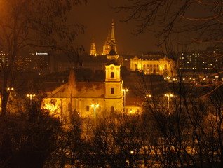 Night church in Prague 