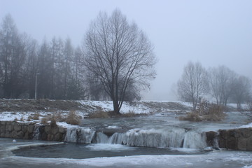 Winter waterfall