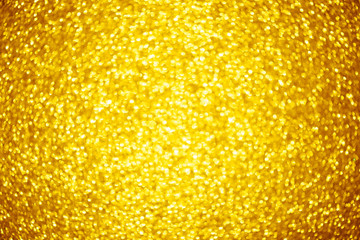 Shiny glitter gold bokeh background