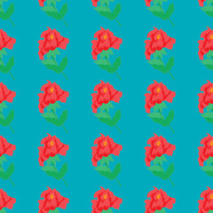 Seamless background with beautiful roses