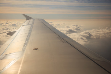 Fototapeta na wymiar Beautiful cloudscape view from an airplane
