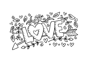 Love - lettering design.