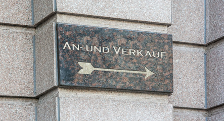 Schild 204 - An- und Verkauf